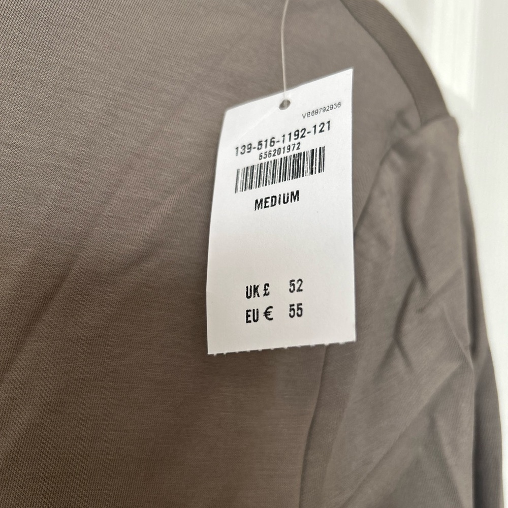 NWT Abercrombie Modal Boatneck Bodysuit - Taupe - Picture 3 of 4